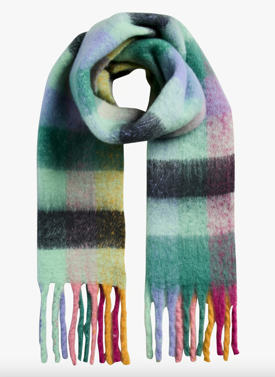 Écharpe JIKKA carreaux verte