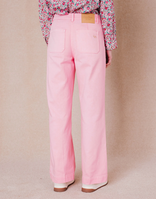 Pantalon JUSTINE rose parfait