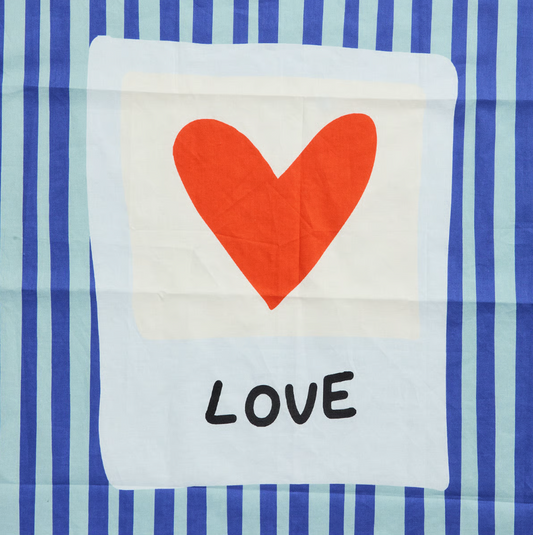 Foulard JOLANDA rayé bleu