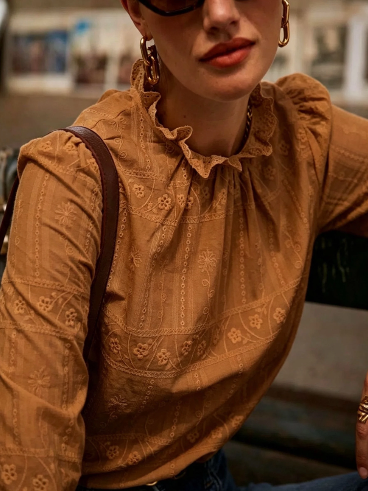 Chemise AGATHE camel