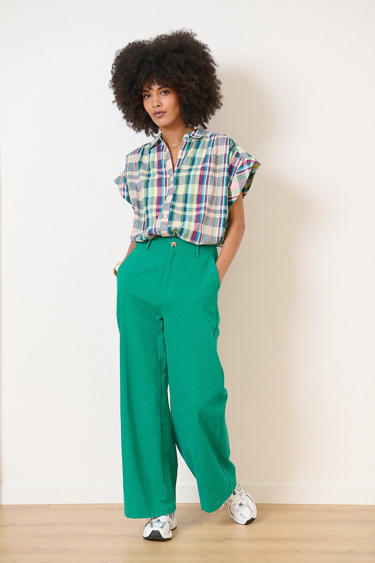 Pantalon VICTORINE turquoise