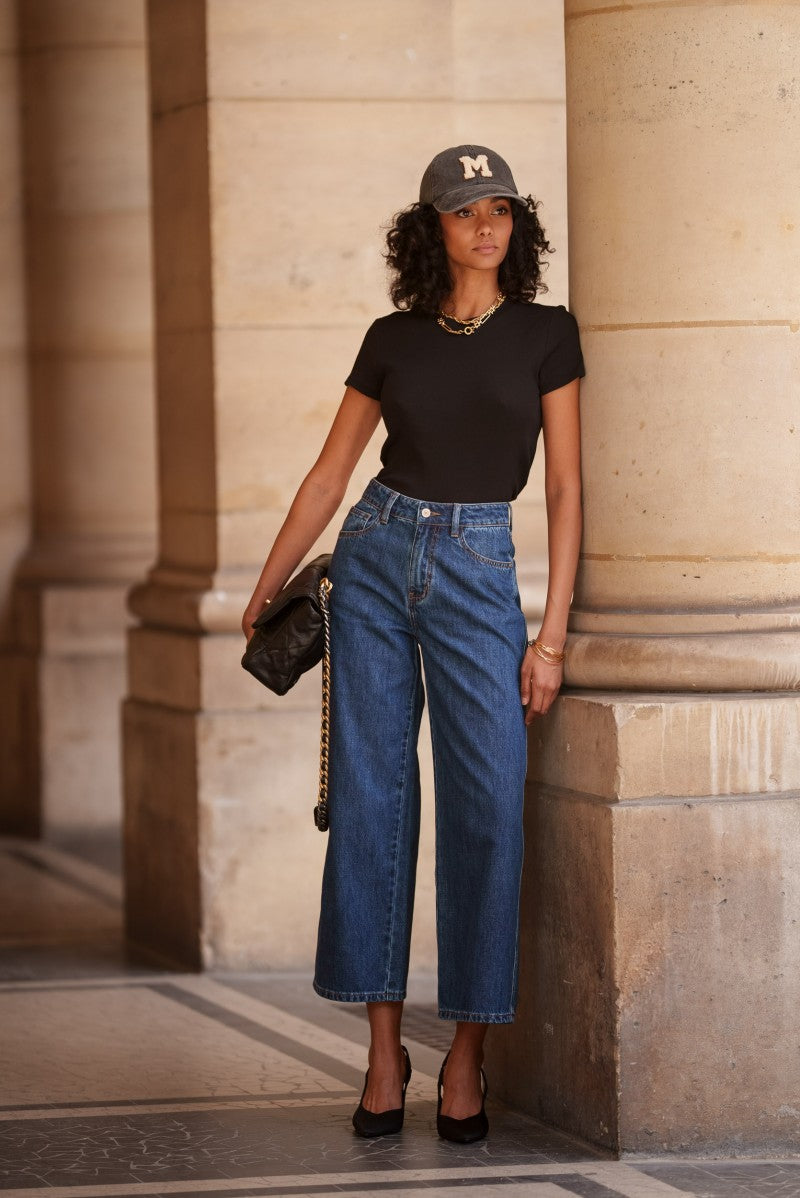 Jeans wide COLOMBE denim