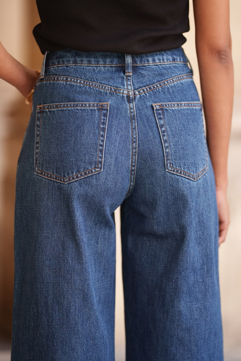 Jeans wide COLOMBE denim