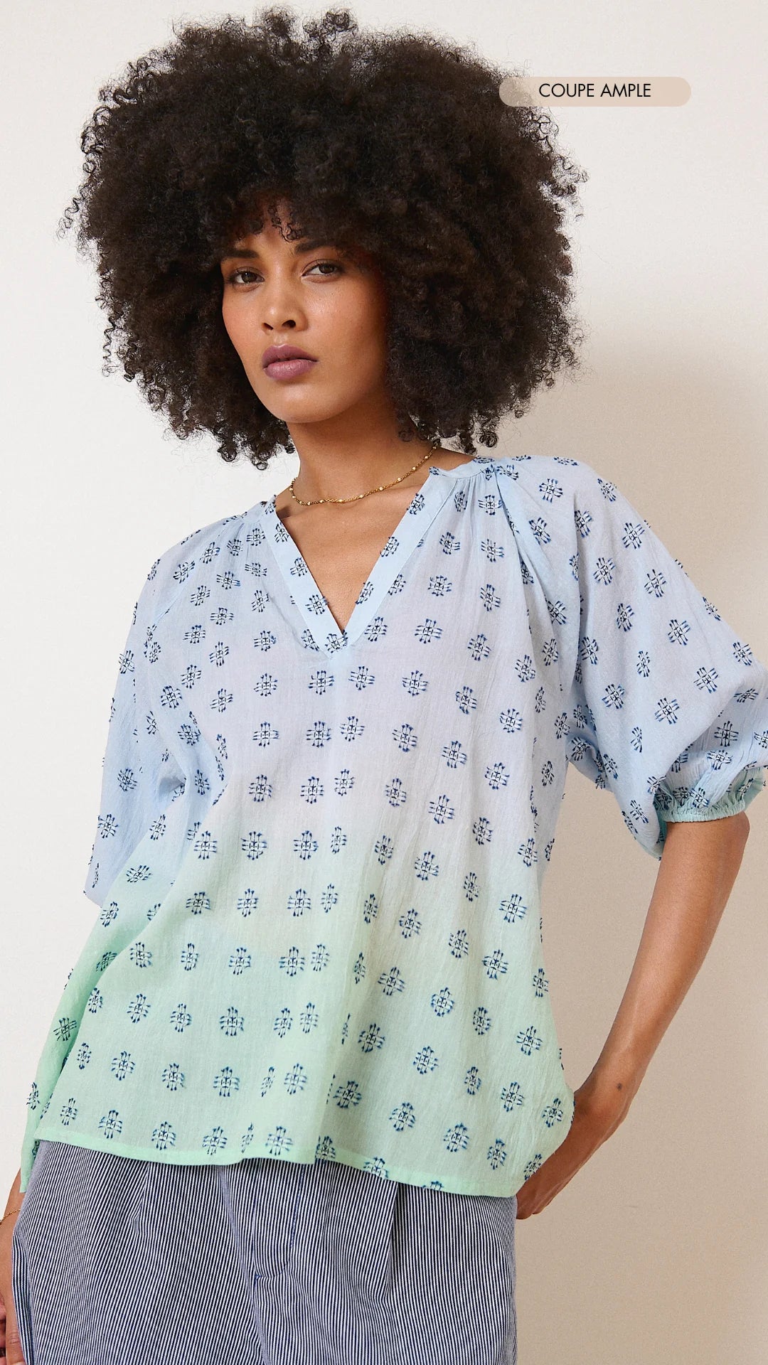 Blouse NEROLI bleue