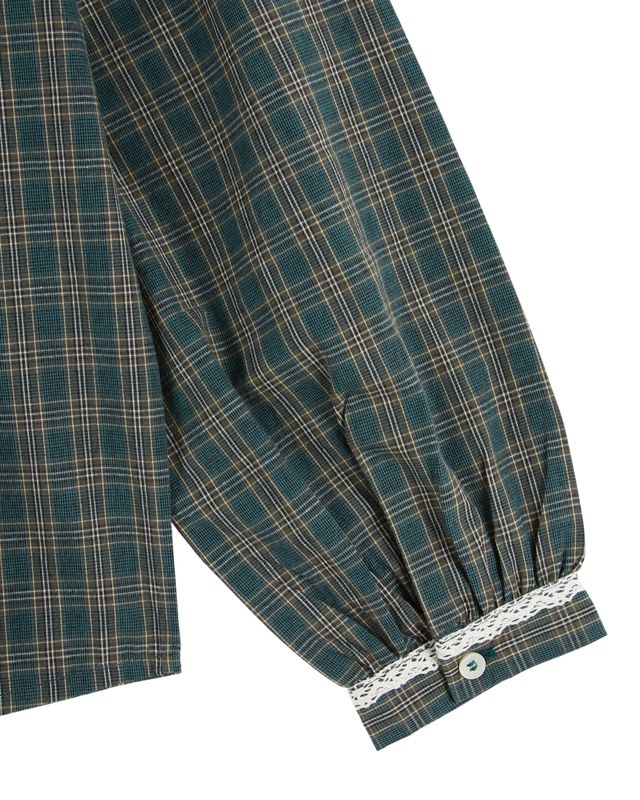 Chemise EBOTO carreaux verte