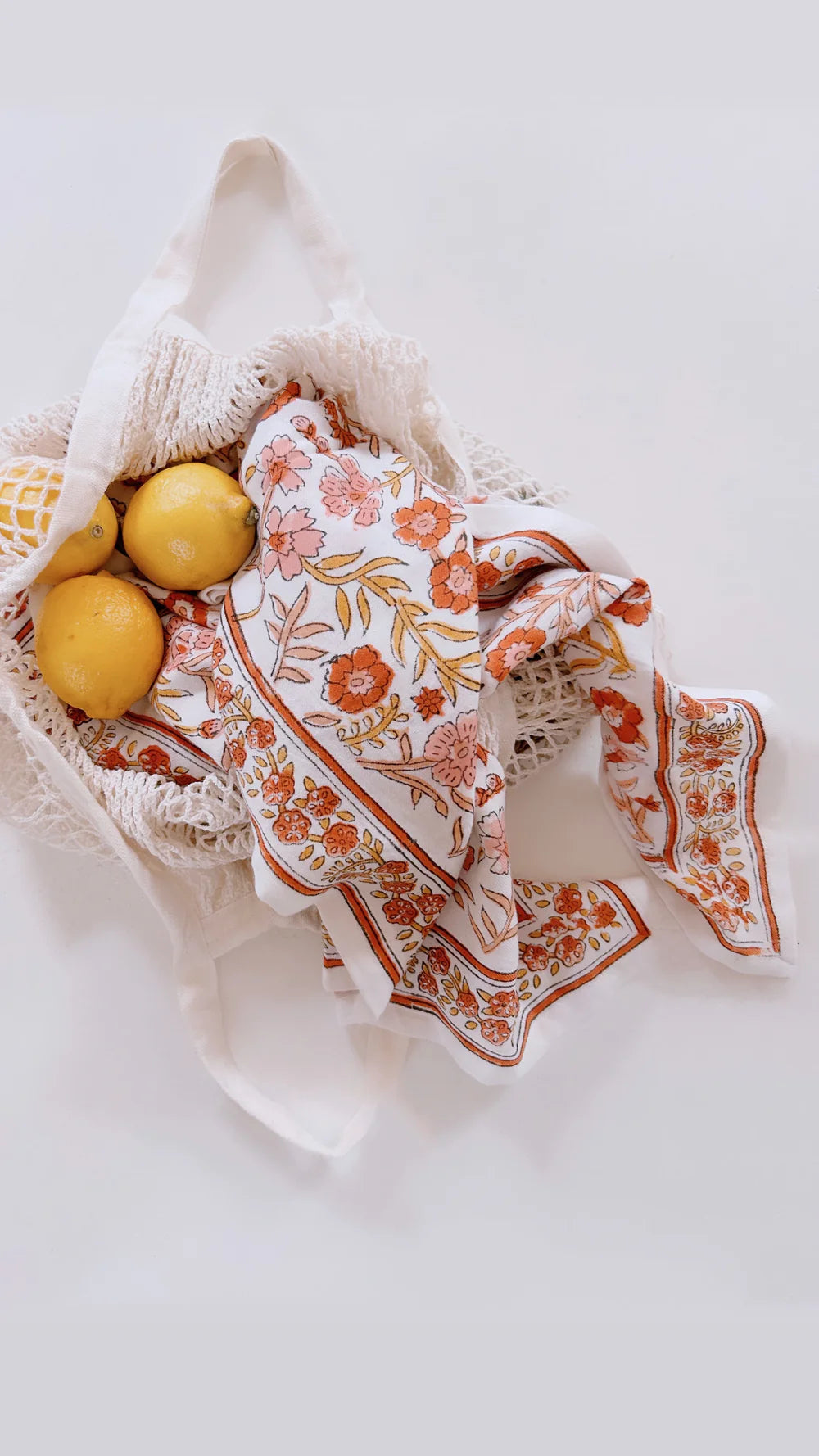 Petit foulard DELHI brique