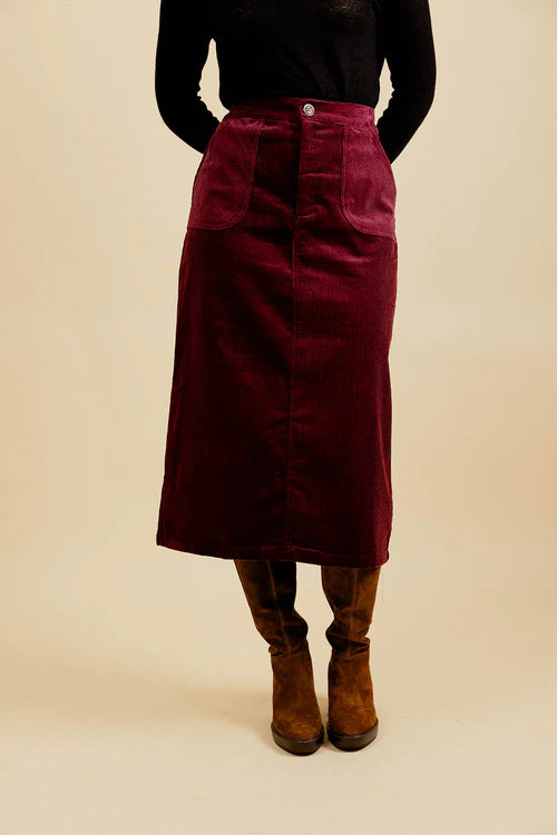 Jupe DOMITILLE bordeaux