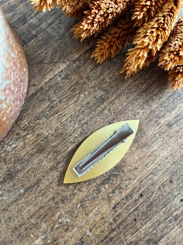 Barrette OVAL gold