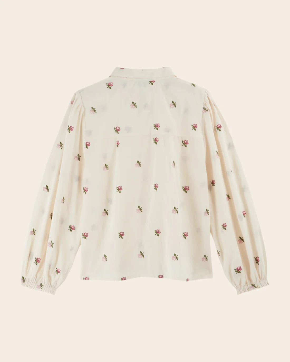 Chemise CALYPSO brodée rose