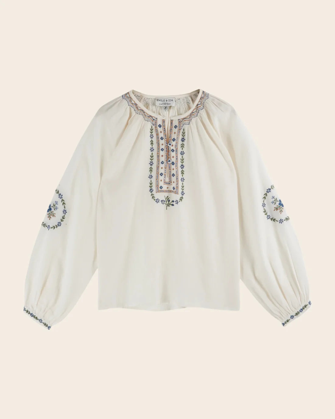 Blouse CARIMA brodée