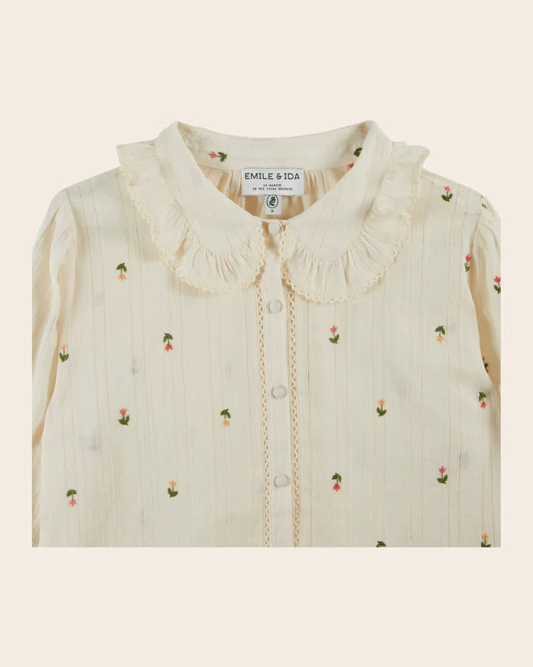 Chemise DOTTY crème