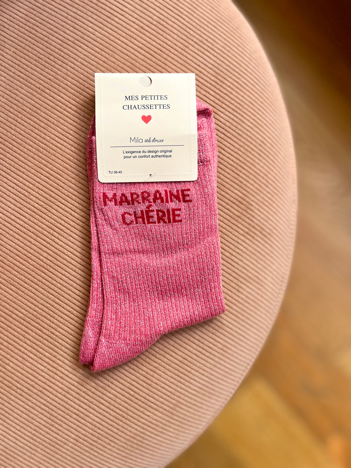 Chaussettes pailletées MARRAINE CHÉRIE