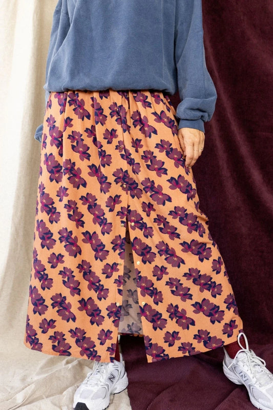 Jupe NEELA violeta rust