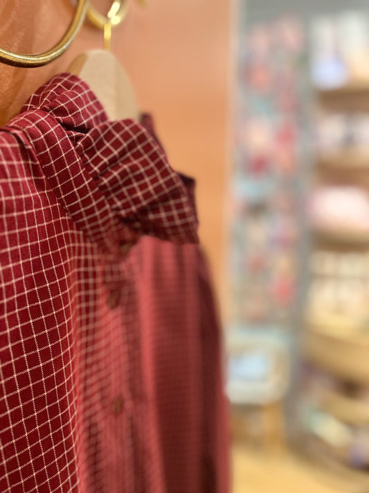 Chemise CATHERINE bordeaux