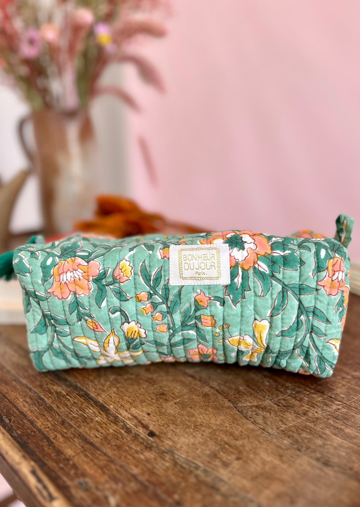 Petite trousse INDI BLOSSOM vert