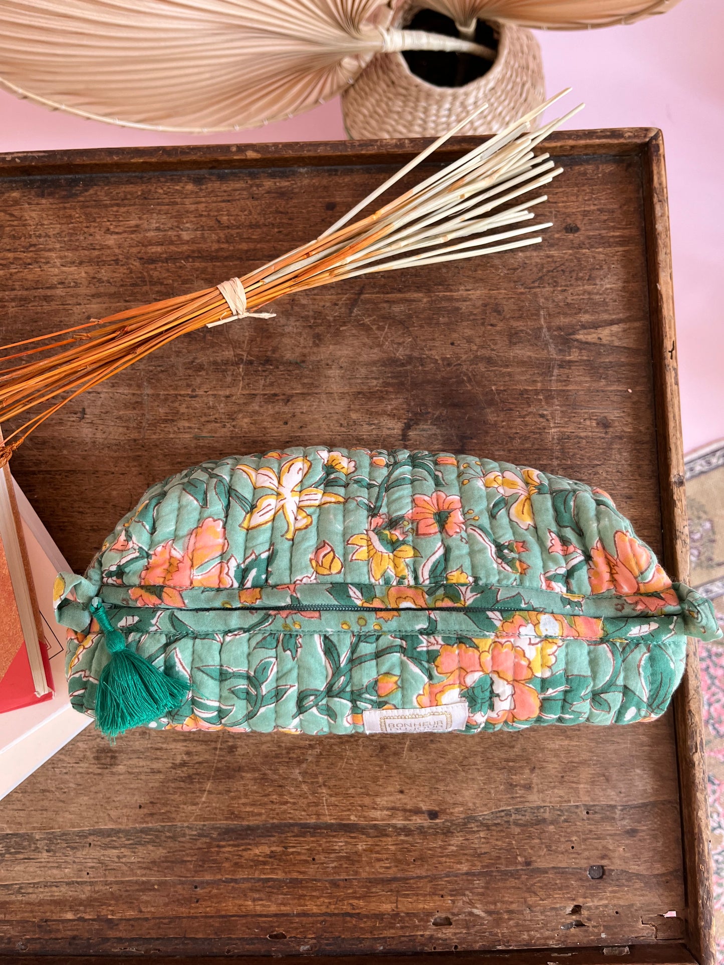 Petite trousse INDI BLOSSOM vert