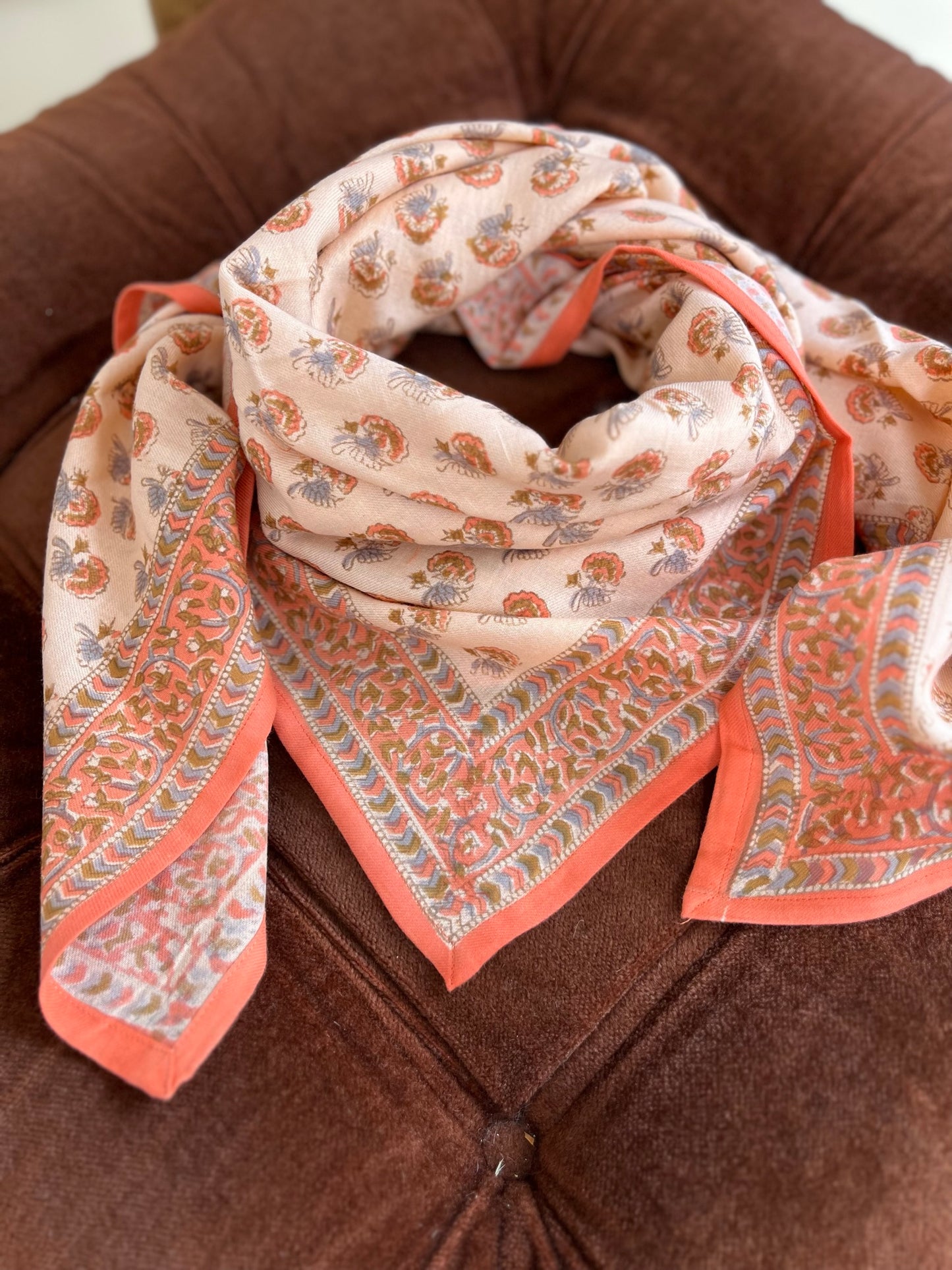 Foulard DALHIA rose