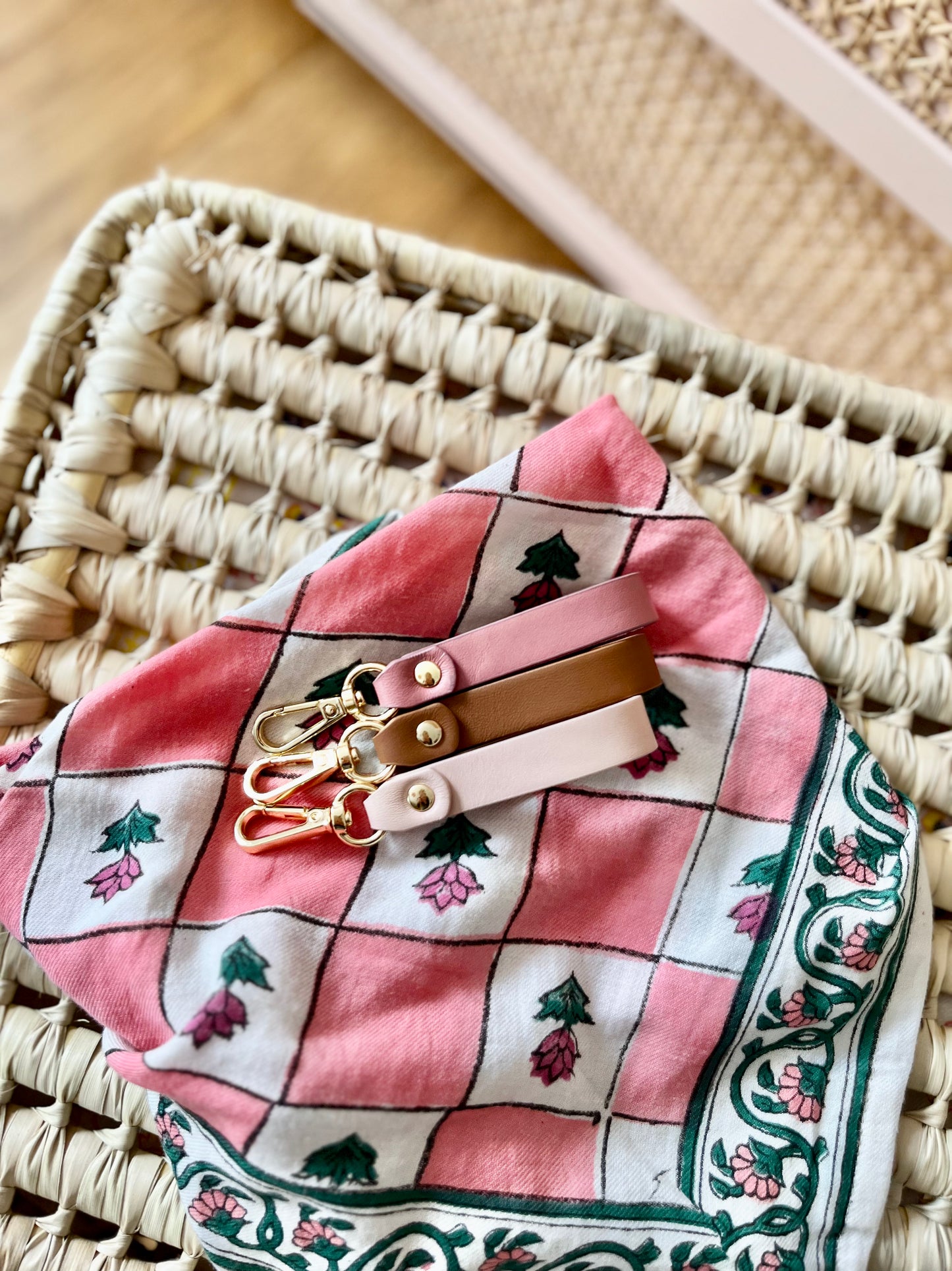 Porte-clés MAMAN D'AMOUR vieux rose