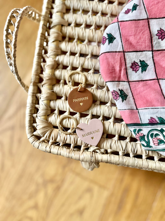 Porte-clés pastille PARRAIN