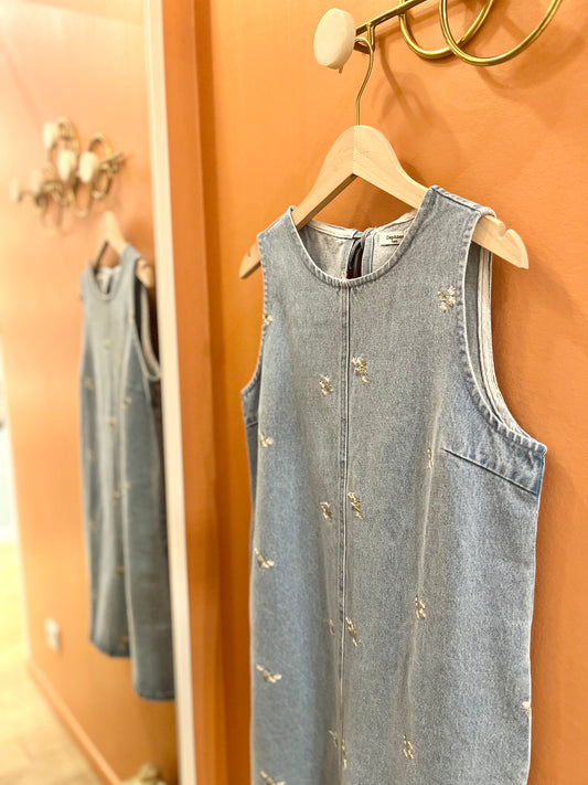 Robe en jeans ANTOINE brodée