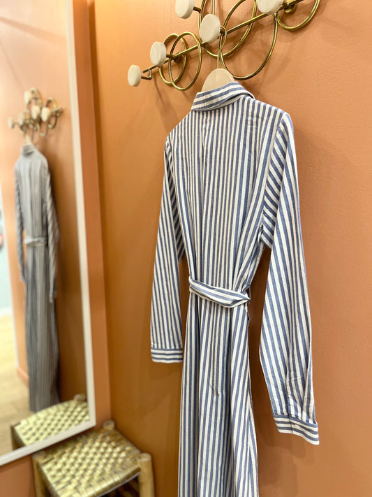 Robe MIRINI rayée bleue