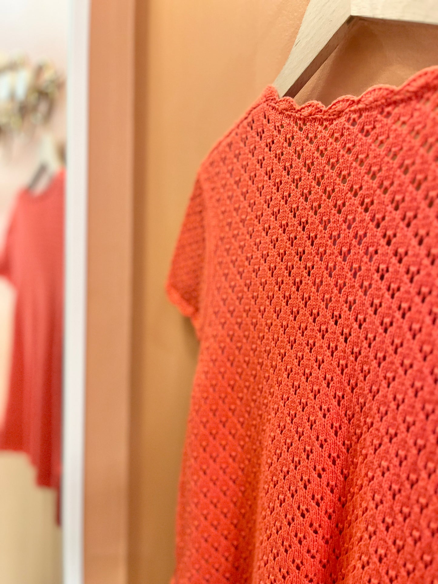 Haut LISA crochet coquelicot