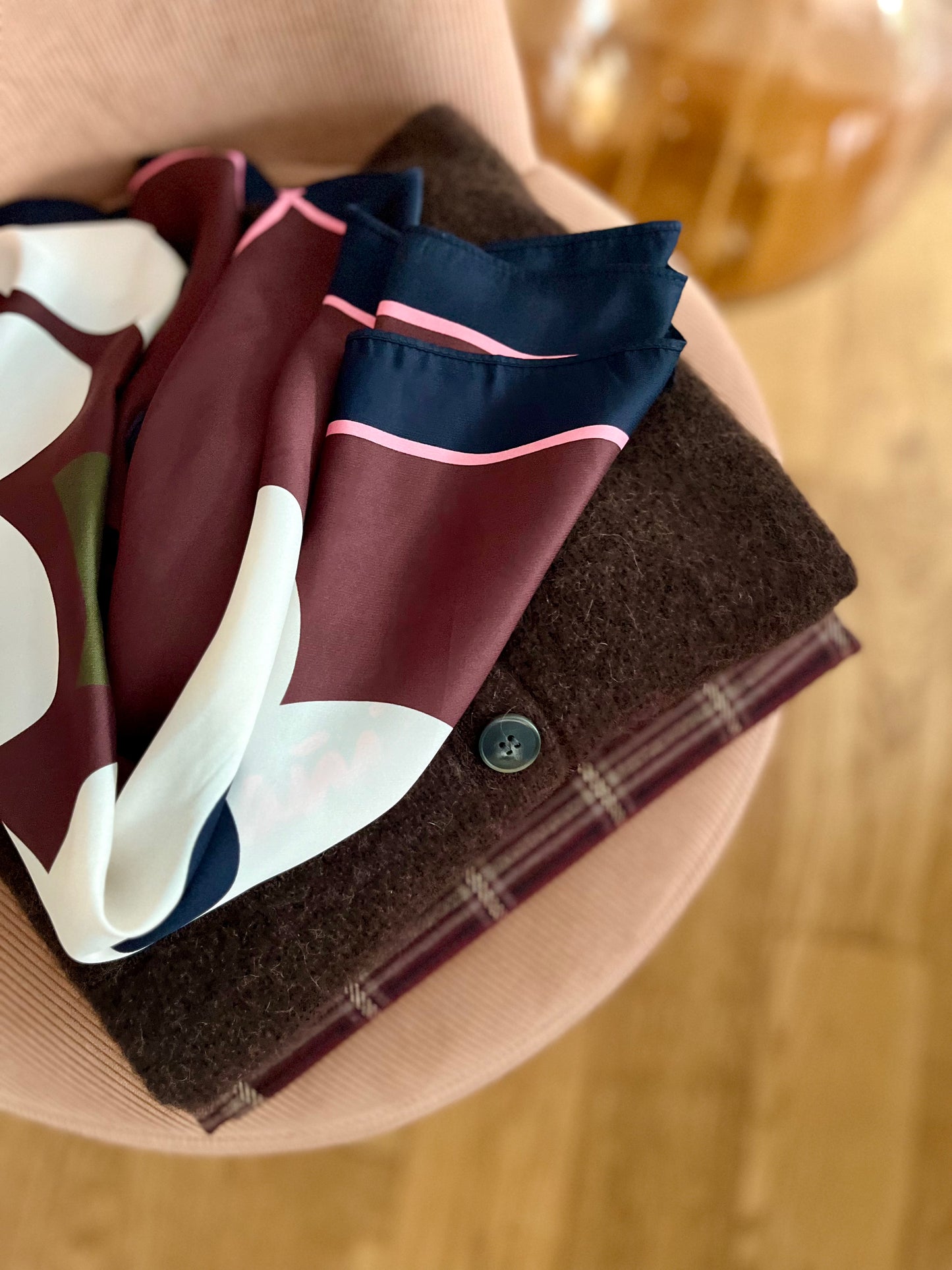 Foulard LISE bouquet chocolat