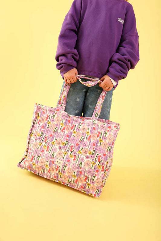 Cabas FLORAL lilas