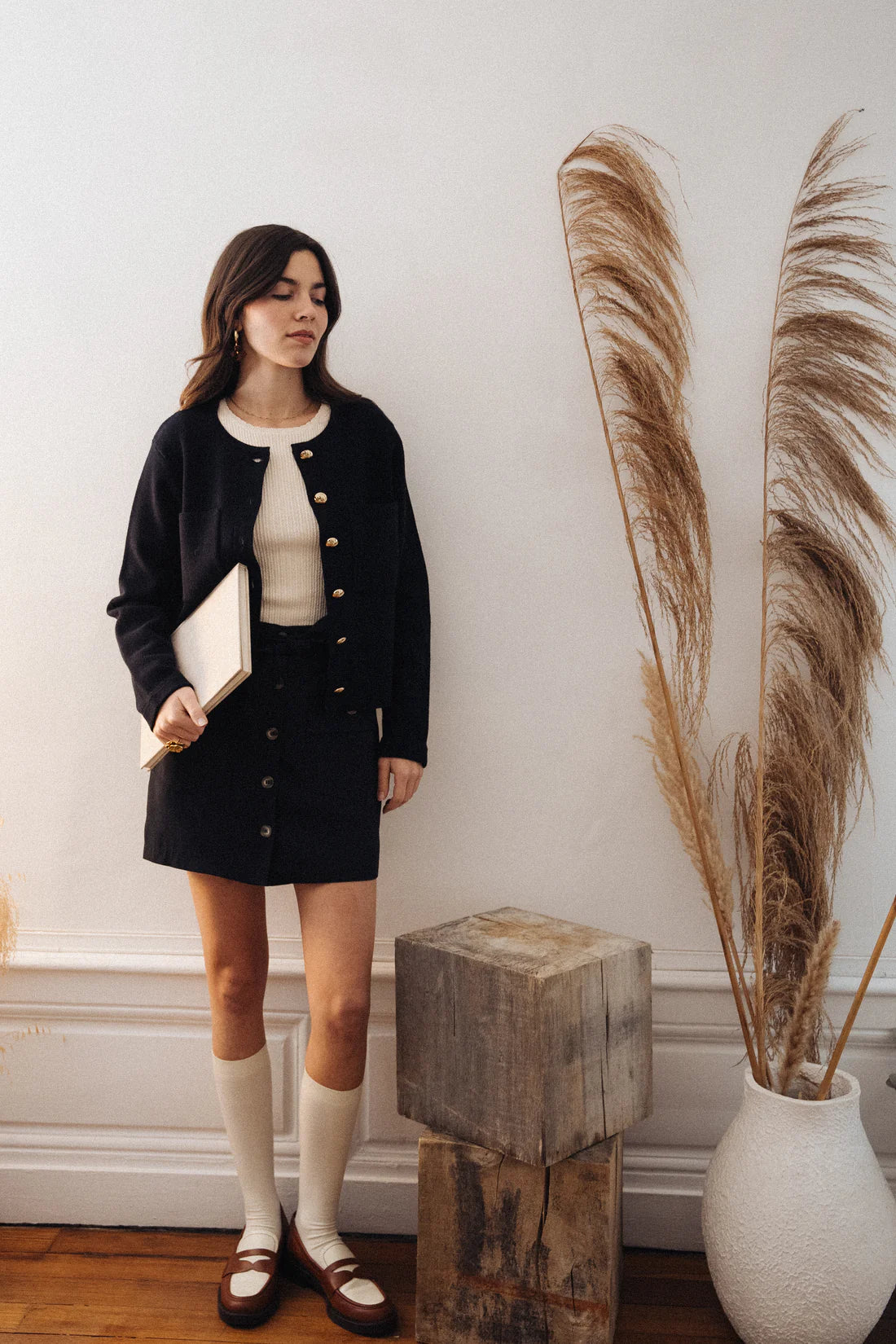 Veste en maille MAGDA marine