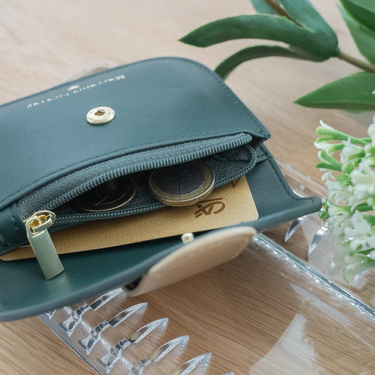 Porte Monnaie MAÎTRESSE PARFAITE vert sapin