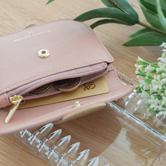 Porte Monnaie NOUNOU D'AMOUR rose nude