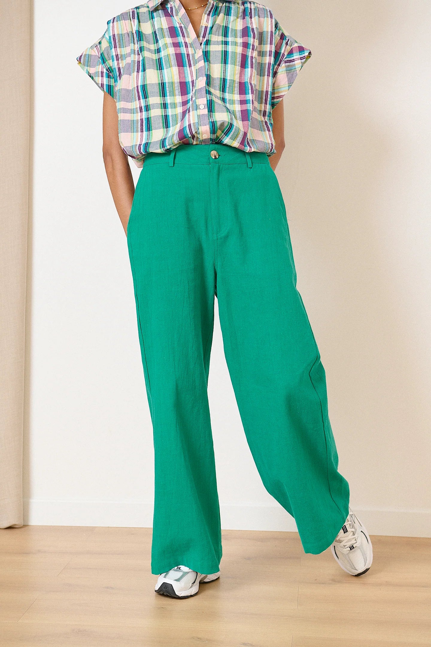 Pantalon VICTORINE turquoise
