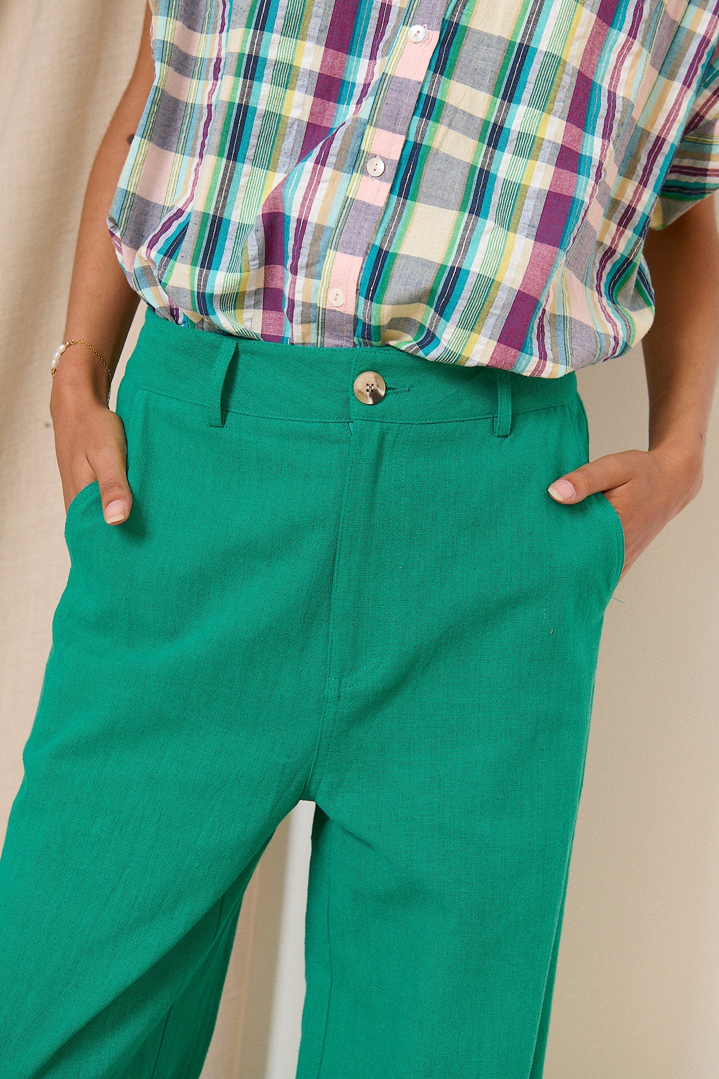 Pantalon VICTORINE turquoise