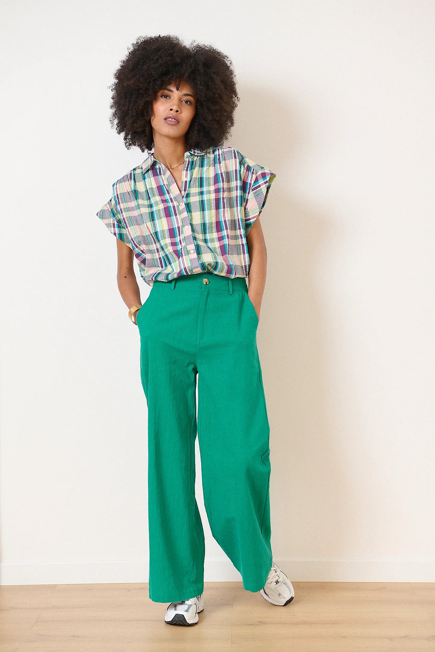 Pantalon VICTORINE turquoise