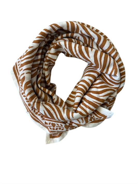 Foulard ZÈBRE camel