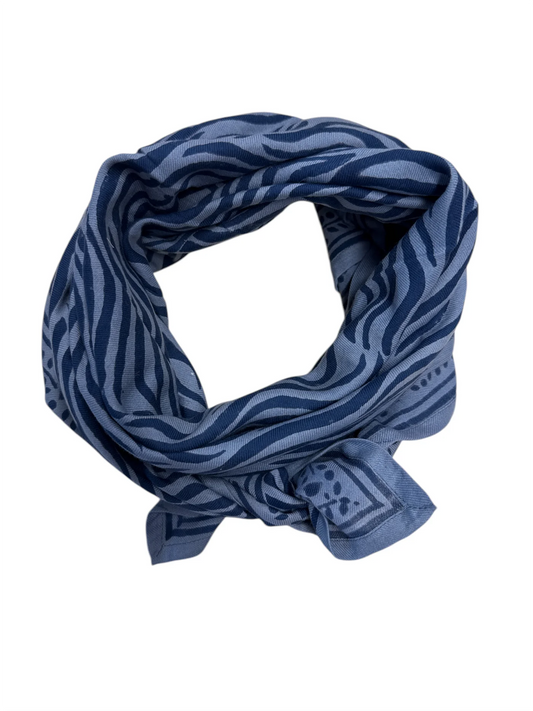 Foulard ZÈBRE bleu