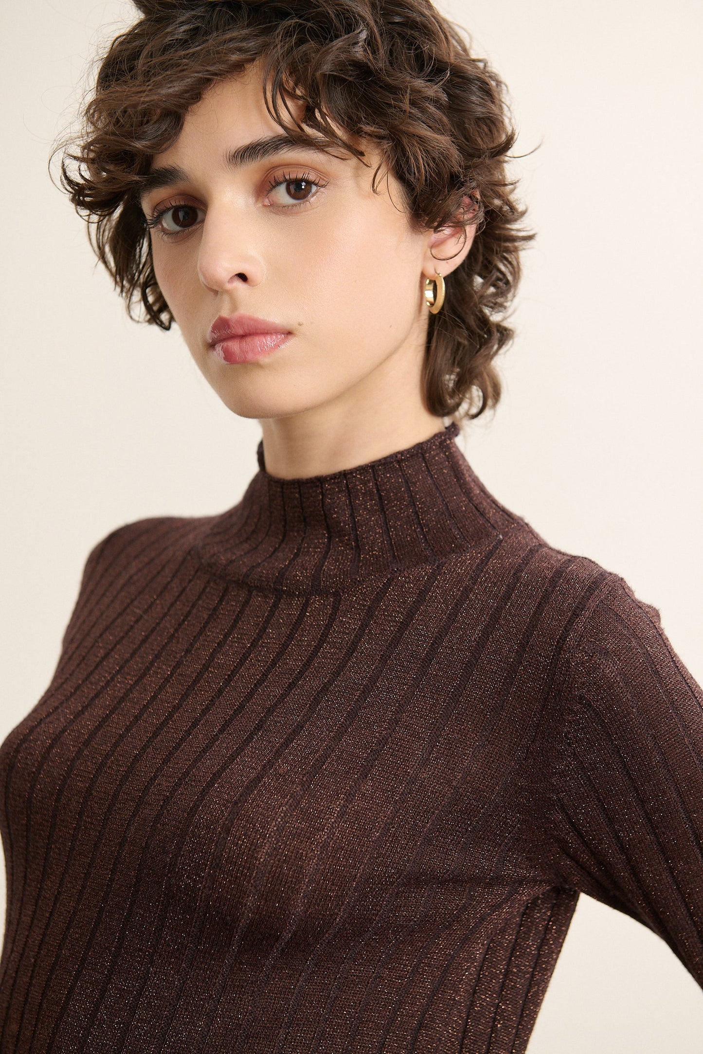 Pull PISTACHE marron