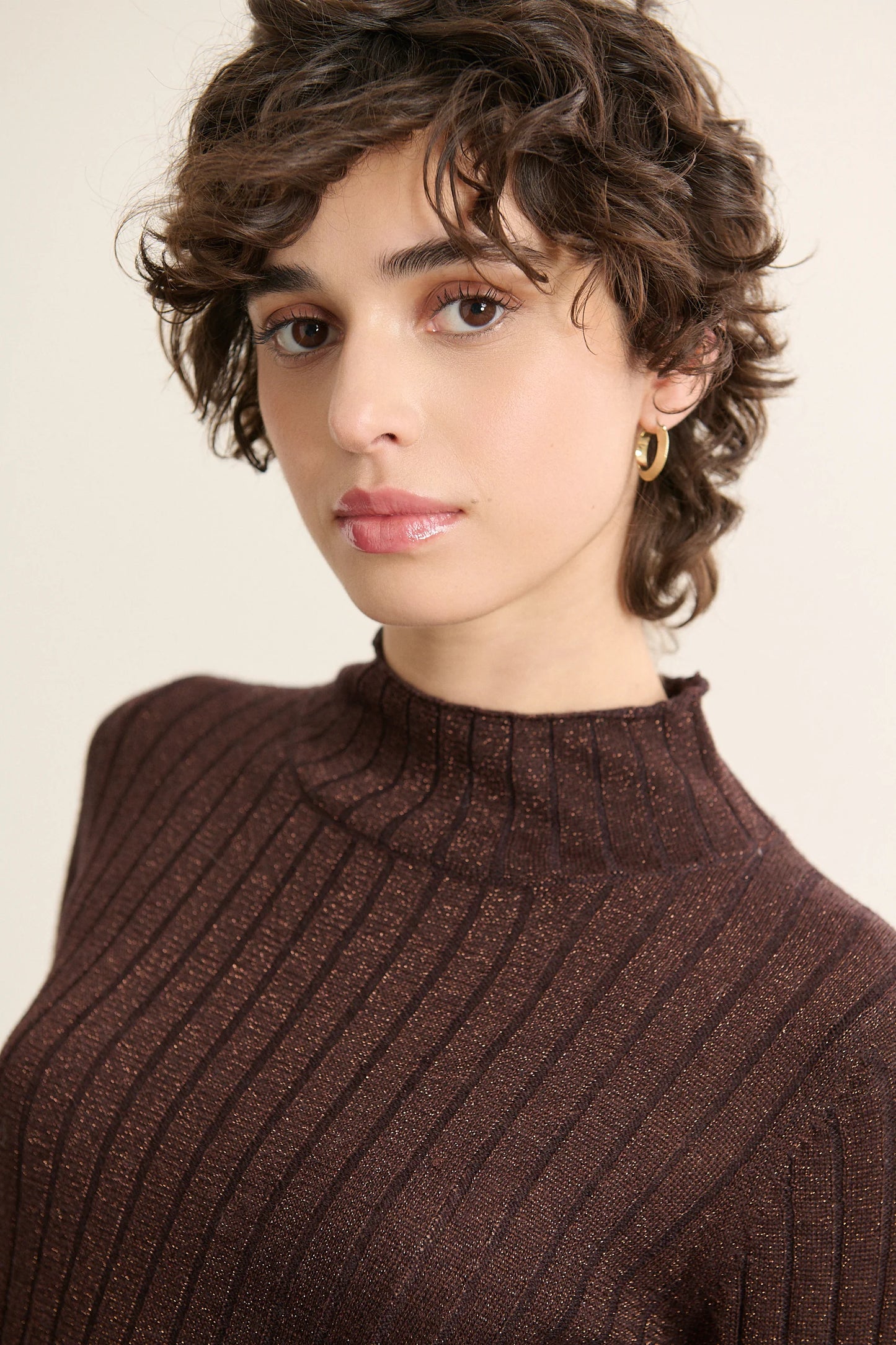 Pull PISTACHE marron