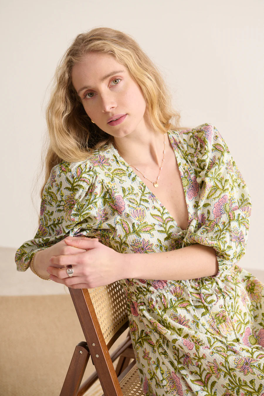 Robe VANINA kaki