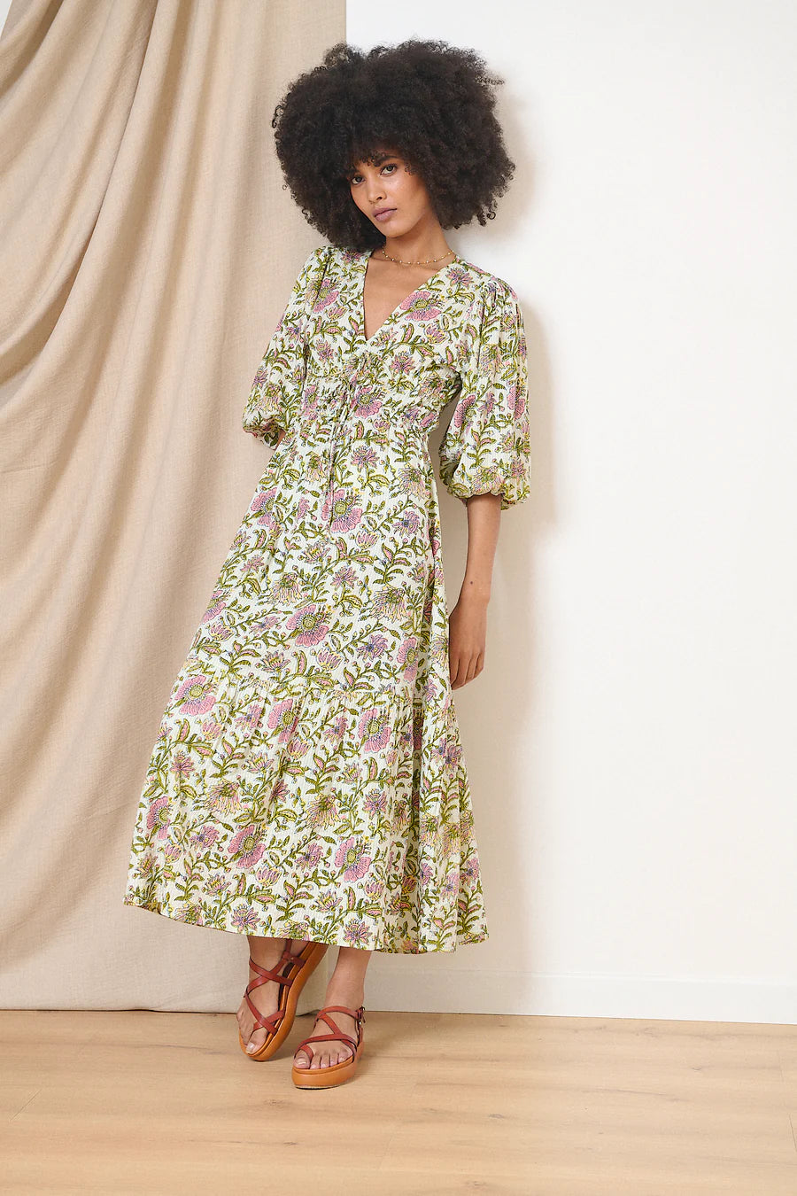 Robe VANINA kaki