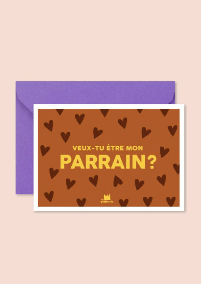 Carte postale VEUX-TU ETRE MON PARRAIN ?