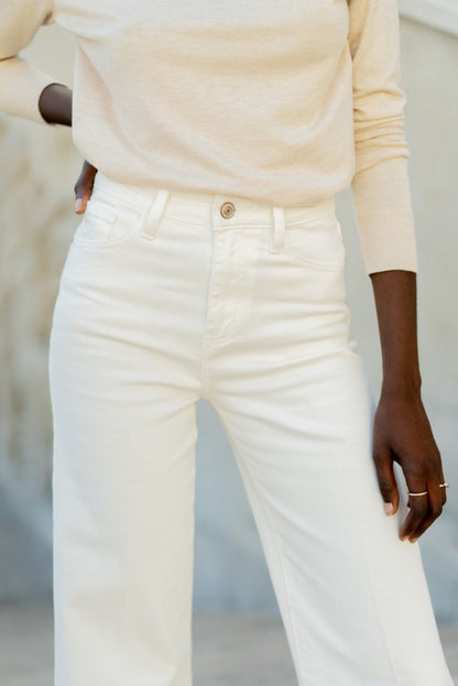 Jeans WINDY wide blanc