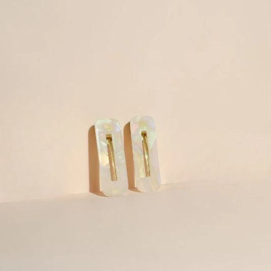 Duo de barrettes Nacre