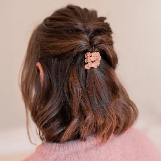 Lot de 2 chouchous soie rose