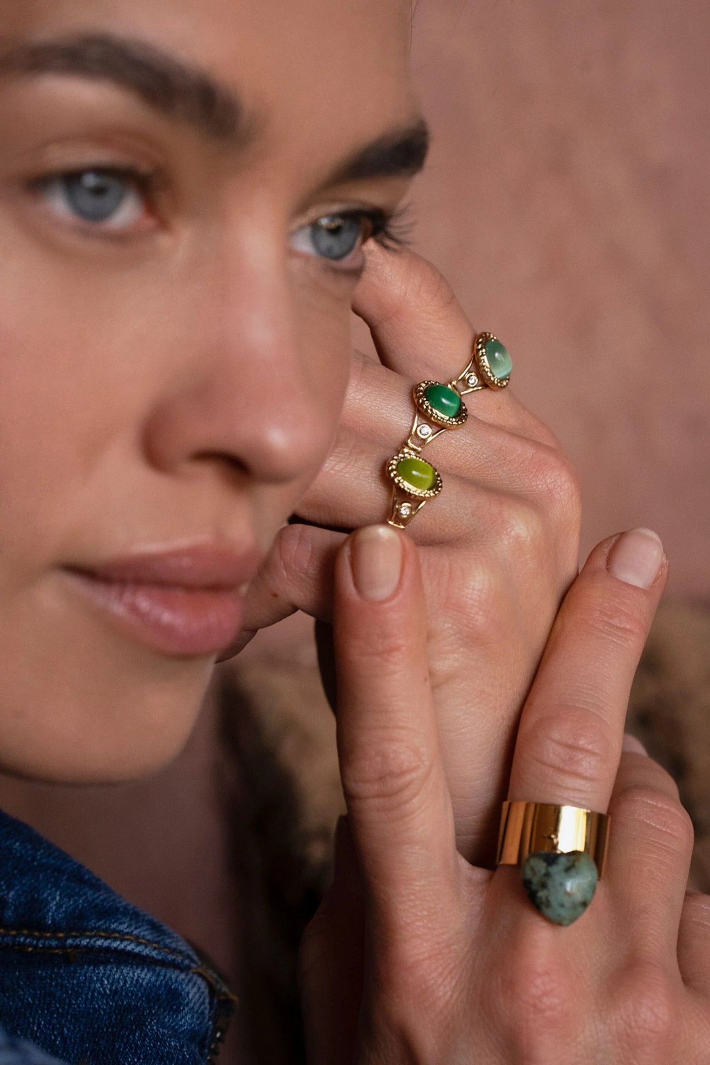 Bague GALINA verte