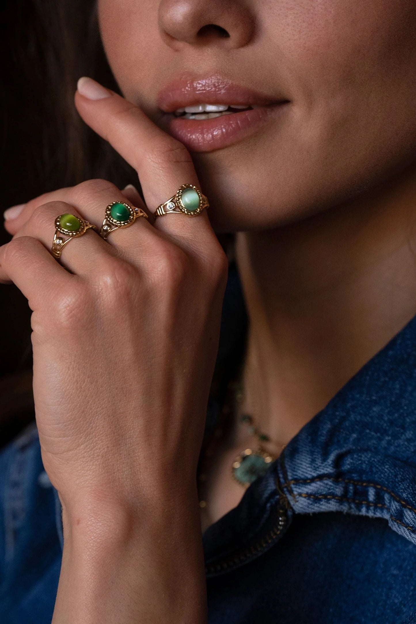 Bague GALINA verte