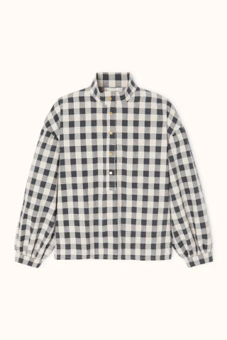 Blouse VIDYA carreaux noir