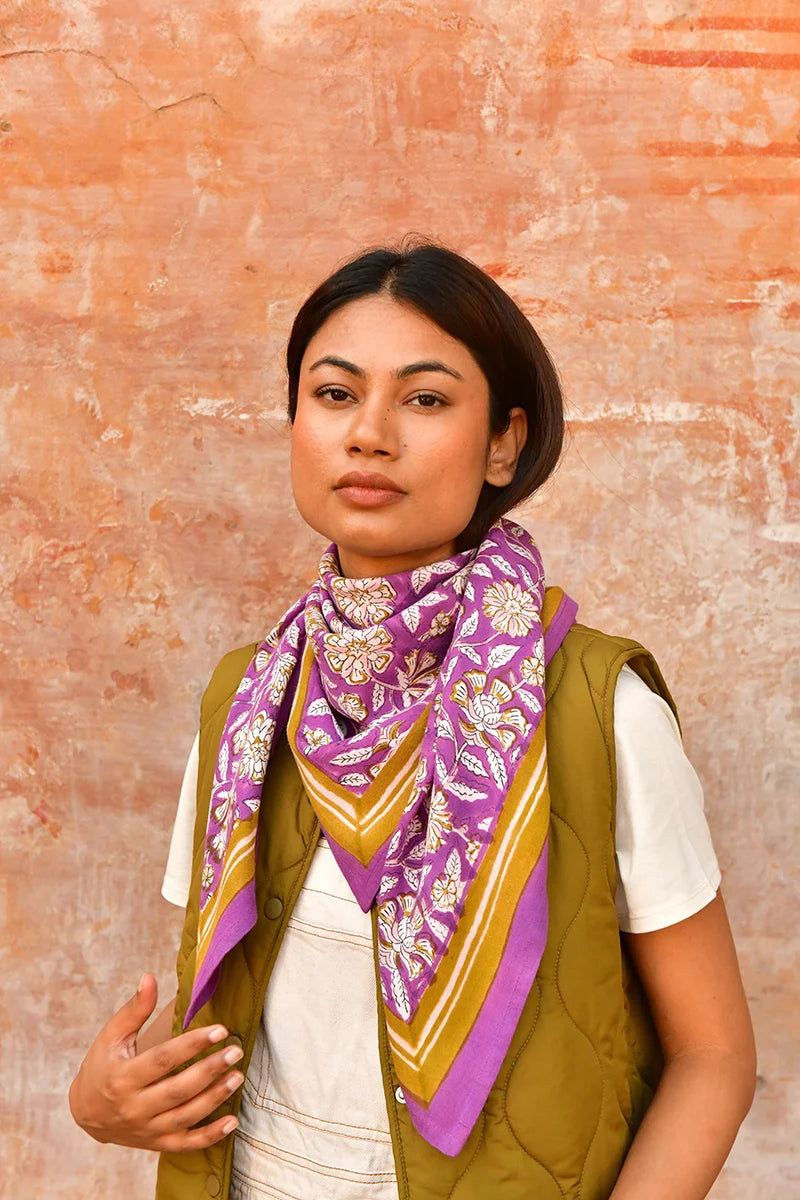 Foulard CARTHAGE violet