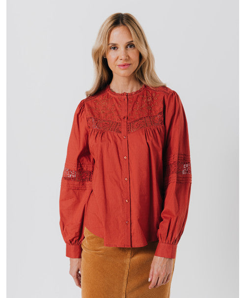 Chemise ADÈLE terracotta