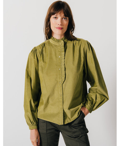 Chemisier AMÉLIA velours mousse